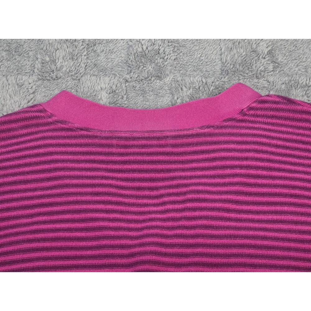 VTG Tommy Hilfiger Women's Pink And Purple Knit Long Sleeve Shirt Size Small - Picture 10 of 15